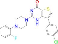 7-(4-Chlorophenyl)-2-(4-(2-fluorophenyl)piperazin-1-yl)thieno[3,2-d]pyrimidin-4(1H)-one