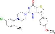 2-(4-(5-Chloro-2-methylphenyl)piperazin-1-yl)-7-(4-methoxyphenyl)thieno[3,2-d]pyrimidin-4(1H)-one