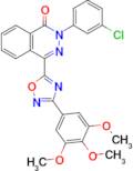 2-(3-Chlorophenyl)-4-(3-(3,4,5-trimethoxyphenyl)-1,2,4-oxadiazol-5-yl)phthalazin-1(2H)-one