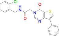 N-(2-chlorobenzyl)-2-(4-oxo-7-phenylthieno[3,2-d]pyrimidin-3(4H)-yl)acetamide