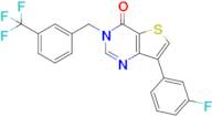 7-(3-Fluorophenyl)-3-(3-(trifluoromethyl)benzyl)thieno[3,2-d]pyrimidin-4(3H)-one