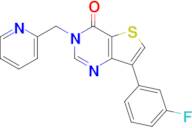 7-(3-Fluorophenyl)-3-(pyridin-2-ylmethyl)thieno[3,2-d]pyrimidin-4(3H)-one