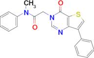 N-methyl-2-(4-oxo-7-phenylthieno[3,2-d]pyrimidin-3(4H)-yl)-N-phenylacetamide