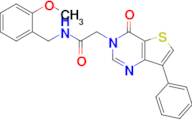 N-(2-methoxybenzyl)-2-(4-oxo-7-phenylthieno[3,2-d]pyrimidin-3(4H)-yl)acetamide