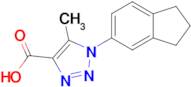 1-(2,3-Dihydro-1H-inden-5-yl)-5-methyl-1H-1,2,3-triazole-4-carboxylic acid