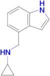 N-((1H-indol-4-yl)methyl)cyclopropanamine