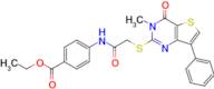 Ethyl 4-(2-((3-methyl-4-oxo-7-phenyl-3,4-dihydrothieno[3,2-d]pyrimidin-2-yl)thio)acetamido)benzoate