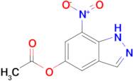 7-Nitro-1H-indazol-5-yl acetate