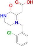 2-(1-(2-Chlorobenzyl)-3-oxopiperazin-2-yl)acetic acid