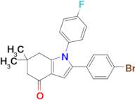 2-(4-Bromophenyl)-1-(4-fluorophenyl)-6,6-dimethyl-1,5,6,7-tetrahydro-4H-indol-4-one