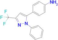 4-(1-Phenyl-3-(trifluoromethyl)-1H-pyrazol-5-yl)aniline