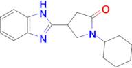 4-(1H-benzo[d]imidazol-2-yl)-1-cyclohexylpyrrolidin-2-one