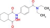 2-((4-(Diethylcarbamoyl)phenyl)carbamoyl)cyclohexane-1-carboxylic acid