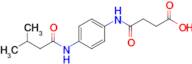 4-((4-(3-Methylbutanamido)phenyl)amino)-4-oxobutanoic acid