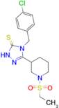 4-[(4-chlorophenyl)methyl]-3-[1-(ethanesulfonyl)piperidin-3-yl]-4,5-dihydro-1H-1,2,4-triazole-5-th…