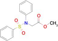 Methyl N-phenyl-N-(phenylsulfonyl)glycinate