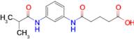 5-((3-Isobutyramidophenyl)amino)-5-oxopentanoic acid