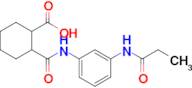 2-((3-Propionamidophenyl)carbamoyl)cyclohexane-1-carboxylic acid