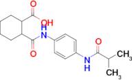 2-((4-Isobutyramidophenyl)carbamoyl)cyclohexane-1-carboxylic acid