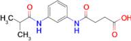 4-((3-Isobutyramidophenyl)amino)-4-oxobutanoic acid