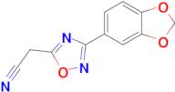 2-(3-(Benzo[d][1,3]dioxol-5-yl)-1,2,4-oxadiazol-5-yl)acetonitrile