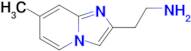 2-(7-Methylimidazo[1,2-a]pyridin-2-yl)ethan-1-amine