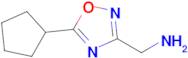 (5-Cyclopentyl-1,2,4-oxadiazol-3-yl)methanamine