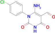 6-Amino-1-(4-chlorophenyl)-2,4-dioxo-1,2,3,4-tetrahydropyrimidine-5-carbaldehyde