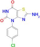 2-Amino-4-(4-chlorophenyl)thiazolo[4,5-d]pyrimidine-5,7(4H,6H)-dione