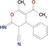 5-acetyl-2-imino-6-methyl-4-phenyl-3,4-dihydro-2H-pyran-3-carbonitrile