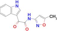 2-(1H-indol-3-yl)-N-(5-methylisoxazol-3-yl)-2-oxoacetamide
