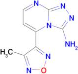 5-(4-Methyl-1,2,5-oxadiazol-3-yl)-[1,2,4]triazolo[4,3-a]pyrimidin-3-amine