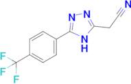 2-{5-[4-(trifluoromethyl)phenyl]-4H-1,2,4-triazol-3-yl}acetonitrile