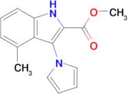 Methyl 4-methyl-3-(1H-pyrrol-1-yl)-1H-indole-2-carboxylate
