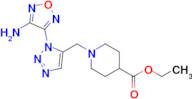 Ethyl 1-((1-(4-amino-1,2,5-oxadiazol-3-yl)-1H-1,2,3-triazol-5-yl)methyl)piperidine-4-carboxylate