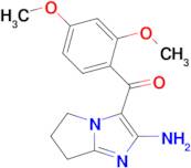 (2-Amino-6,7-dihydro-5H-pyrrolo[1,2-a]imidazol-3-yl)(2,4-dimethoxyphenyl)methanone