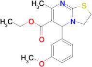 Ethyl 5-(3-methoxyphenyl)-7-methyl-2,3-dihydro-5H-thiazolo[3,2-a]pyrimidine-6-carboxylate