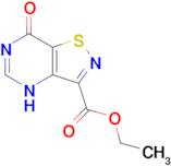 ethyl 7-oxo-4H,7H-[1,2]thiazolo[4,5-d]pyrimidine-3-carboxylate