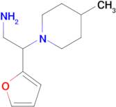 2-(Furan-2-yl)-2-(4-methylpiperidin-1-yl)ethan-1-amine