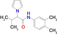 N-(3,4-dimethylphenyl)-3-methyl-2-(1H-pyrrol-1-yl)butanamide