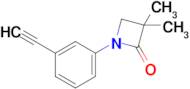 1-(3-Ethynylphenyl)-3,3-dimethylazetidin-2-one