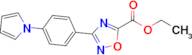Ethyl 3-(4-(1H-pyrrol-1-yl)phenyl)-1,2,4-oxadiazole-5-carboxylate