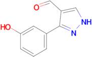 3-(3-Hydroxyphenyl)-1H-pyrazole-4-carbaldehyde