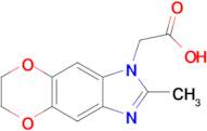 2-(2-Methyl-6,7-dihydro-1H-[1,4]dioxino[2',3':4,5]benzo[1,2-d]imidazol-1-yl)acetic acid