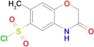 7-Methyl-3-oxo-3,4-dihydro-2H-benzo[b][1,4]oxazine-6-sulfonyl chloride