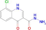 8-Chloro-4-oxo-1,4-dihydroquinoline-3-carbohydrazide