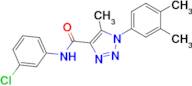 N-(3-chlorophenyl)-1-(3,4-dimethylphenyl)-5-methyl-1H-1,2,3-triazole-4-carboxamide