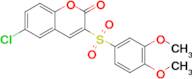 6-Chloro-3-((3,4-dimethoxyphenyl)sulfonyl)-2H-chromen-2-one