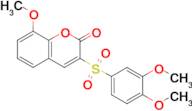 3-((3,4-Dimethoxyphenyl)sulfonyl)-8-methoxy-2H-chromen-2-one