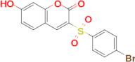 3-((4-Bromophenyl)sulfonyl)-7-hydroxy-2H-chromen-2-one